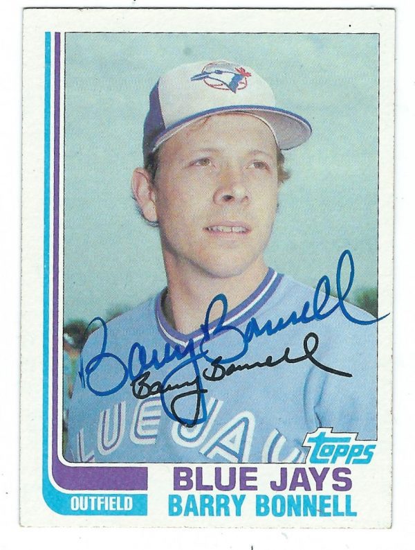 Autographed BARRY BONNELL 1982 Topps card