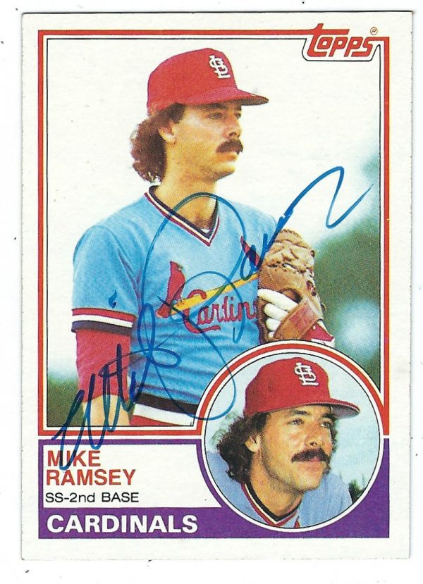 Autographed MIKE RAMSEY 1983 Topps Card