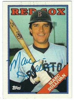 Autographed MARC SULLIVAN 1988 Topps Card