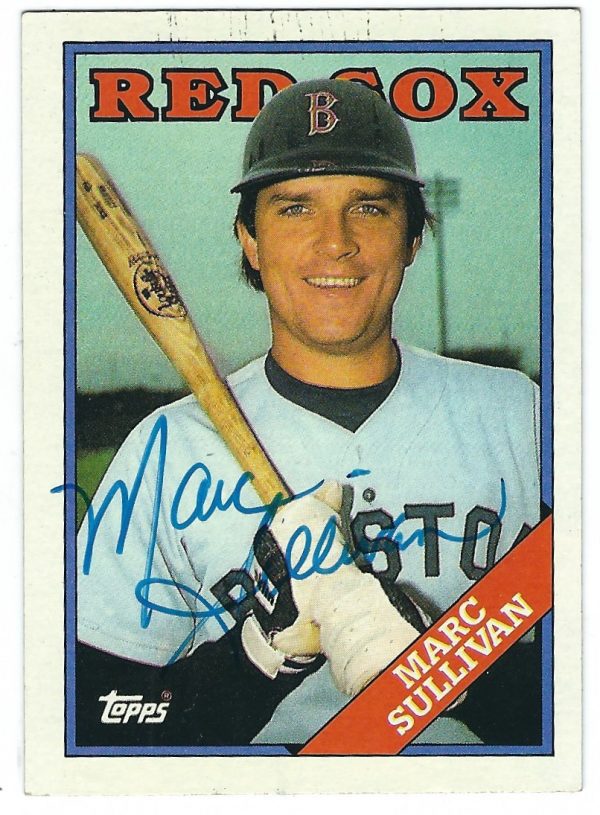 Autographed MARC SULLIVAN 1988 Topps Card