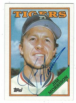 Autographed JIM MORRISON 1988 Topps Card
