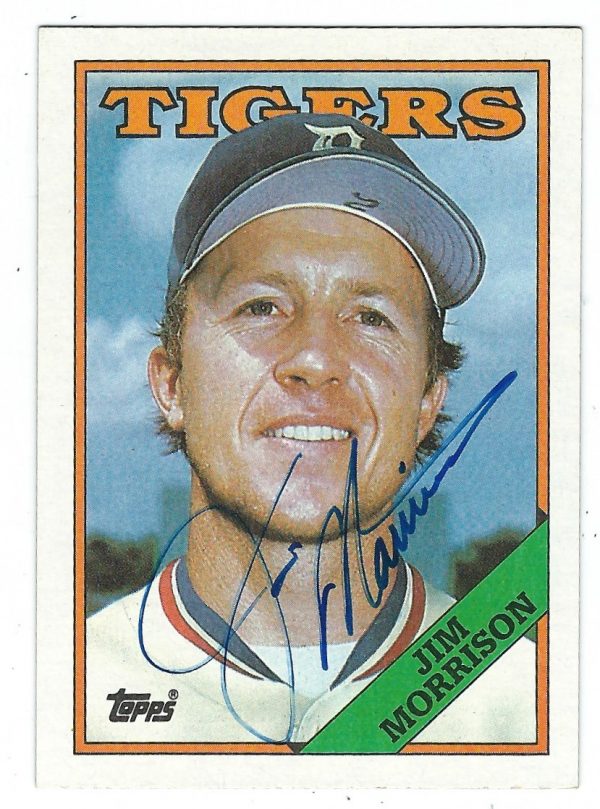 Autographed JIM MORRISON 1988 Topps Card