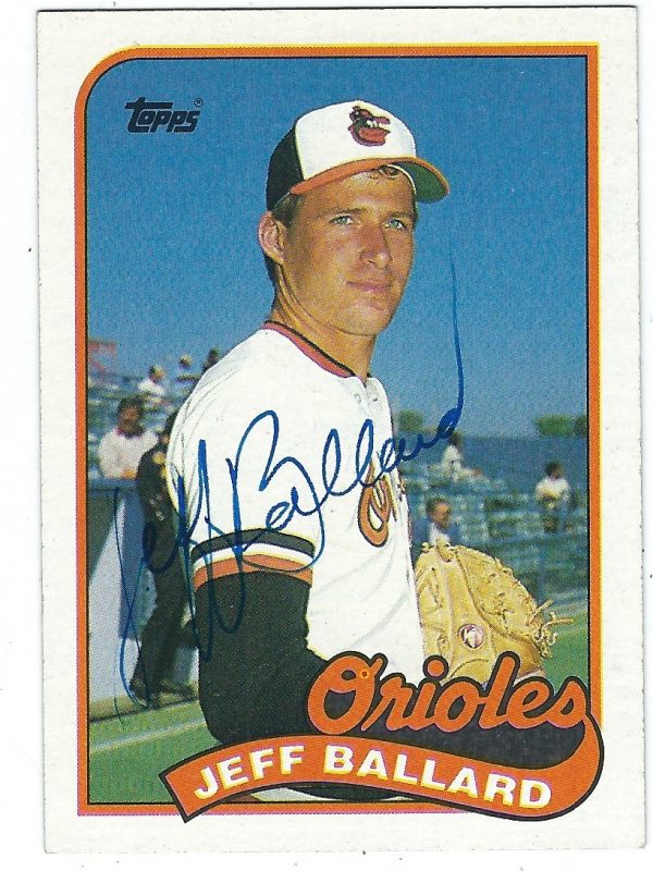 Autographed JEFF BALLARD 1989 Topps Card