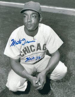 Autographed MONTE IRVIN 8X10 Chicago Cubs photo
