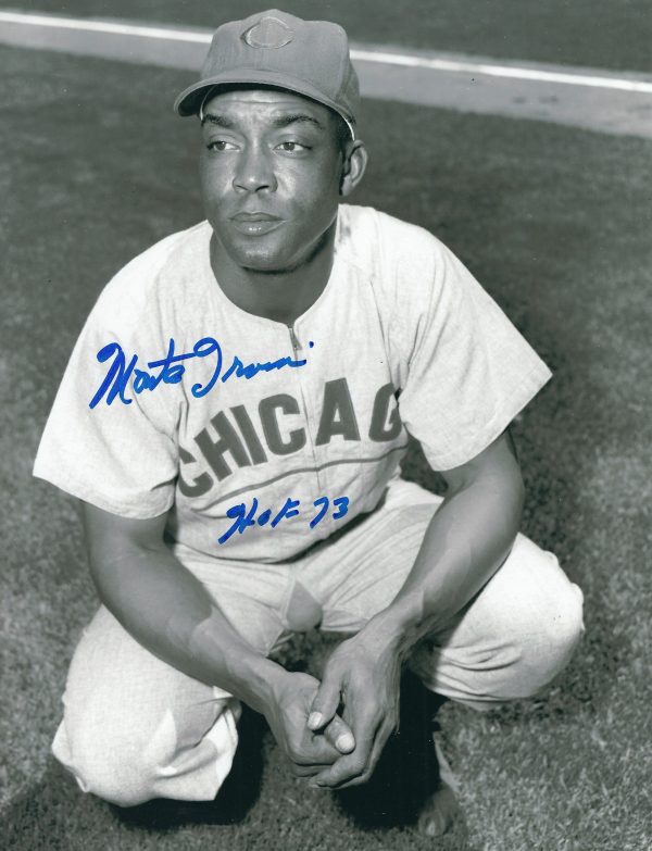 Autographed MONTE IRVIN 8X10 Chicago Cubs photo