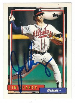 Autographed JIM CLANCY 1992 Topps Card