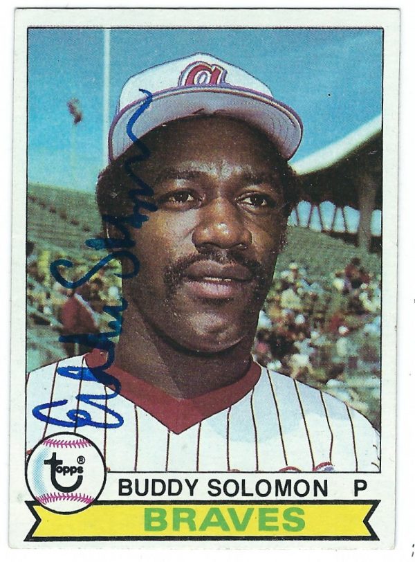Autographed BUDDY SOLOMON 1979 Topps card