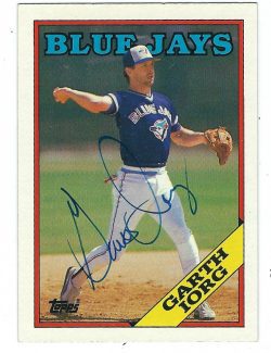 Autographed GARTH IORG 1988 Topps Card