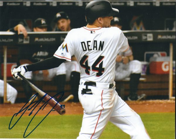 AUTOGRAPHED AUSTIN DEAN 8X10 Miami Marlins Photo
