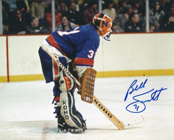 Autographed BILLY SMITH 8X10 New York Islanders Photo
