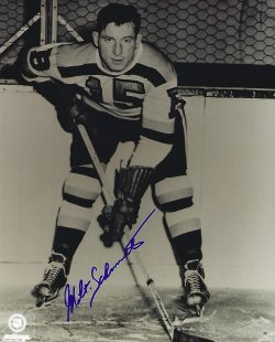 AUTOGRAPHED MILT SCHMIDT HOF 8X10 Boston Bruins Photo