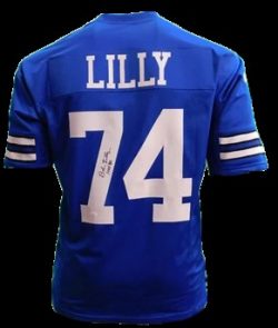 Autographed Bob Lilly Dallas Custom Jersey - with JSA COA