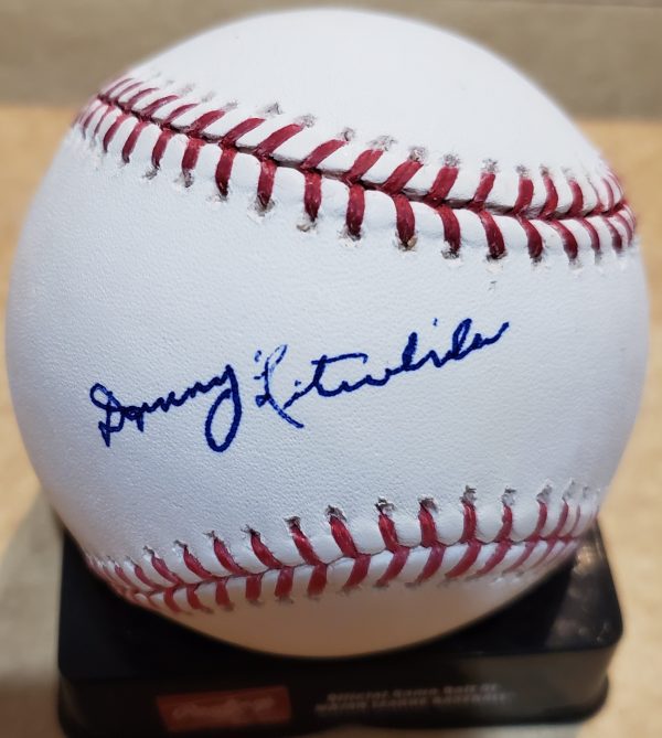 Autographed DANNY LITWHILER Official Major League Baseball
