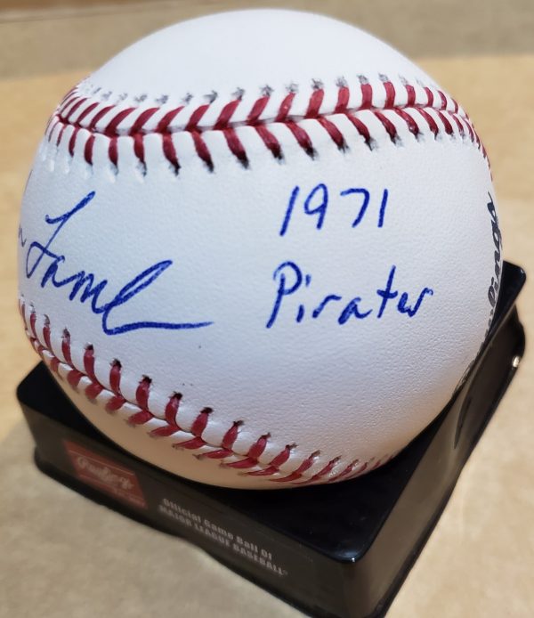 Autographed JOHN LAMB "1971 Pirates" Official Major League Baseball - Image 2