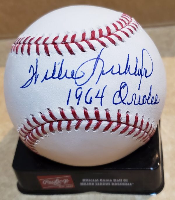 Autographed WILLIE KIRKLAND "1964 Orioles" Official Major League Baseball