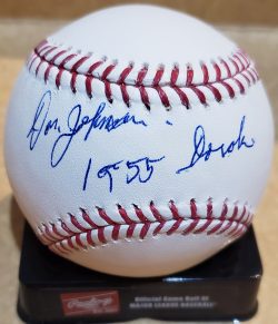 Autographed DON JOHNSON "1955 Orioles" Official Major League Baseball