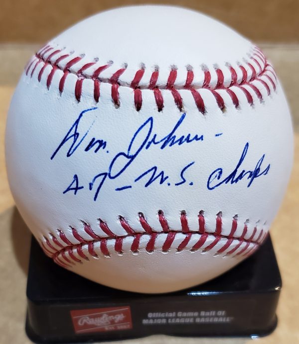Autographed DON JOHNSON "47 WS Champs" Official Major League Baseball