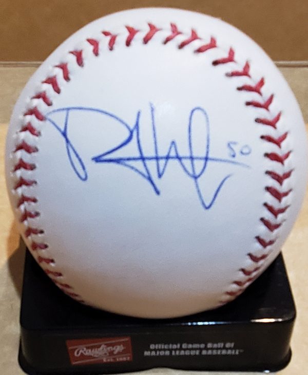 Autographed PHIL HUGHES Official Major League Baseball