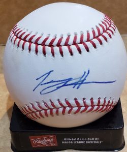 Autographed TOMMY HANSON Official Major League Baseball