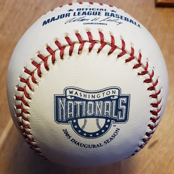 Autographed FRANK ROBINSON Official Major League 2005 Nationals Baseball - Image 2