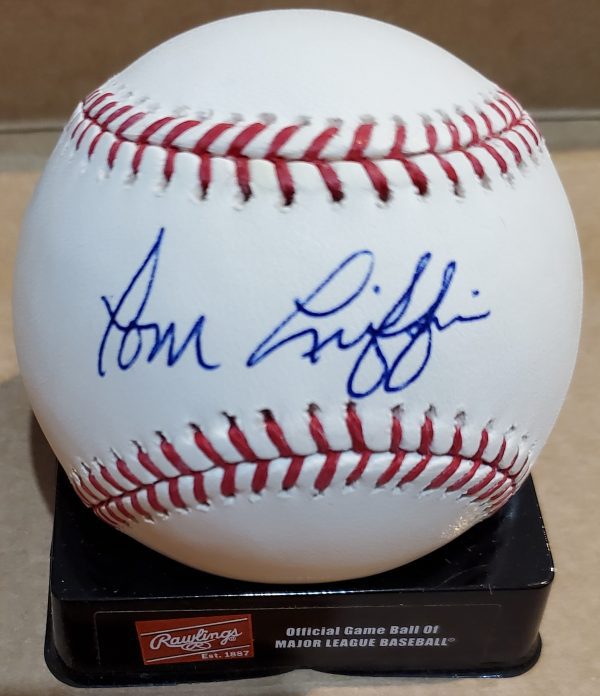 Autographed TOM GRIFFIN Official Major League Baseball