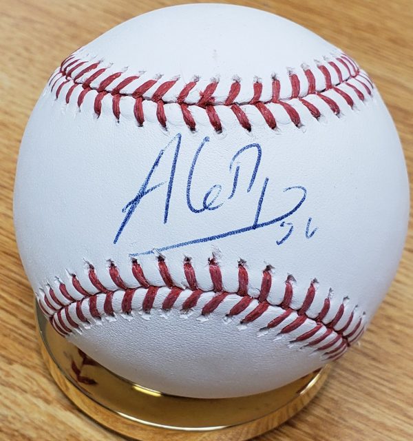 Autographed ALEDMYS DIAZ Official Major League Baseball