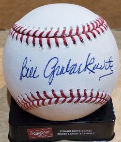 Autographed BILLY GRABARKEWITZ Official Major League Baseball