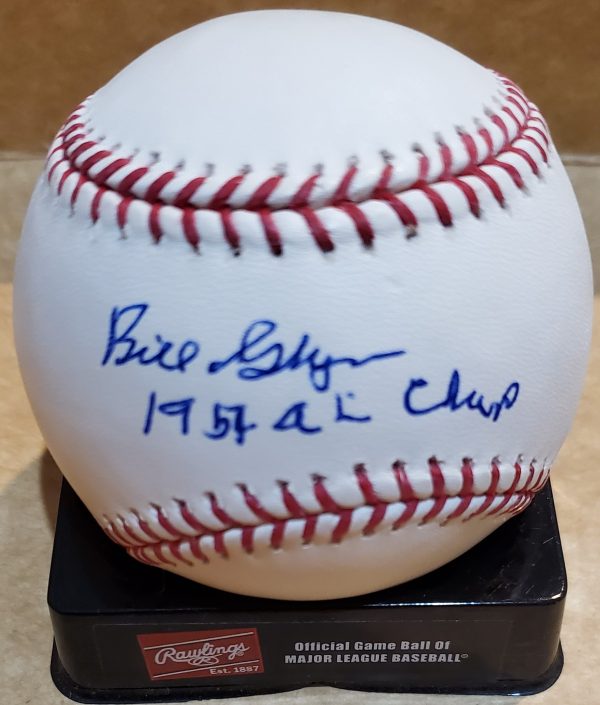 Autographed BILL GLYNN "1954 AL Champs" Official Major League Baseball