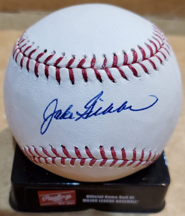Autographed JAKE GIBBS Official Major League Baseball