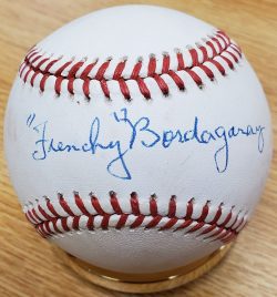 Autographed FRENCHY BORDAGARAY Official National League Baseball