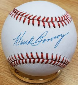 Autographed HANK BOROWY Official National League Baseball