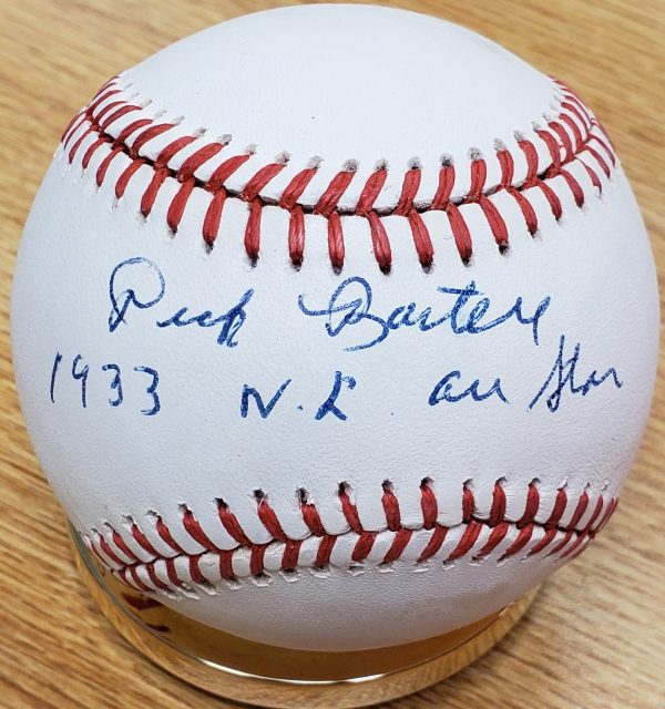 Autographed DICK BARTELL "1933 NL All Star" Rawlings Official National League Baseball