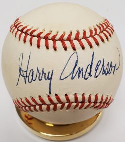 Autographed HARRY ANDERSON Rawlings Official National League Baseball