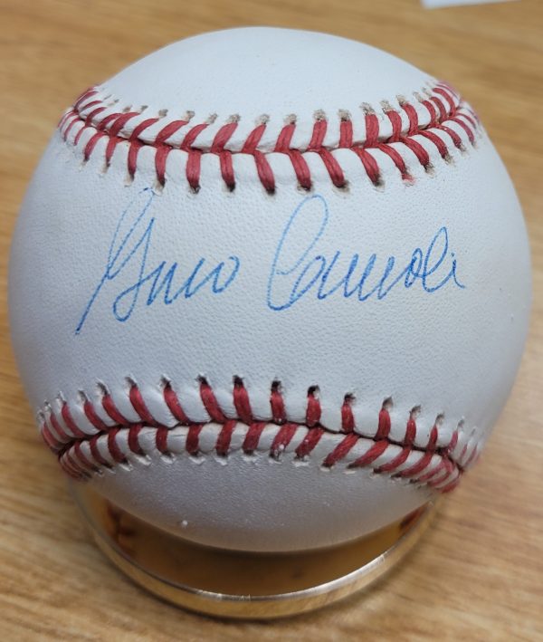 Autographed GINO CIMOLI Official National League Baseball