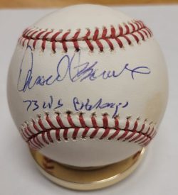 Autographed DAROLD KNOWLES "73 WS Champs" Rawlings Official National League Baseball