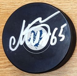 Autographed ILYA MIKHEYEV Toronto Maple Leafs Hockey Puck