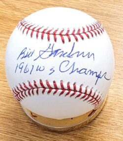 Autographed BILLY GARDNER "1961 WS Champs" Official Major League Baseball