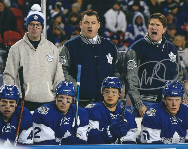 Autographed MIKE BABCOCK 8X10 Toronto Maple Leafs Photo