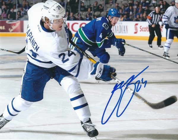 Autographed KASPERI KAPANEN 8X10 Toronto Maple Leafs Photo