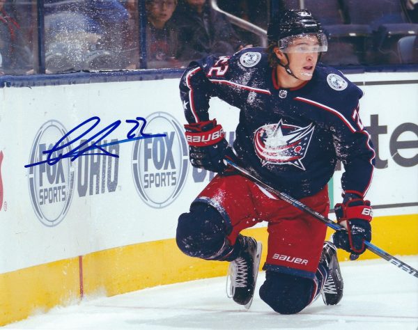 Autographed SONNY MILANO 8X10 Columbus Blue Jackets Photo