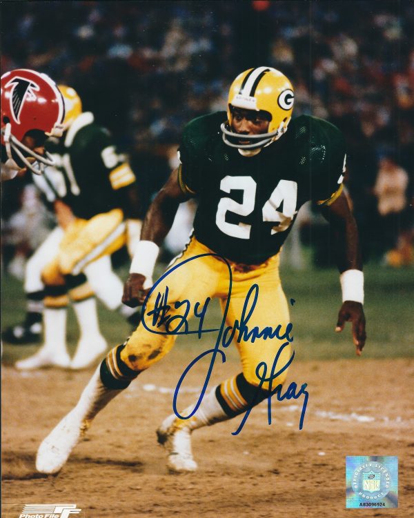 Autographed JOHNNIE GRAY 8X10 Green Bay Packers Photo