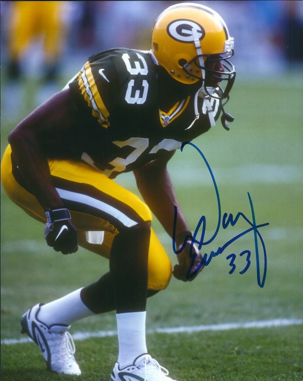 Autographed DOUG EVANS 8X10 Green Bay Packers Photo