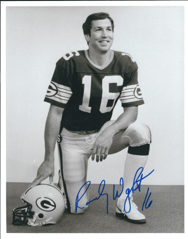 Autographed RANDY WRIGHT 8x10 Green Bay Packers Photo