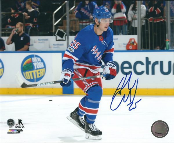 Autographed ADAM CRACKNELL 8X10 New York Rangers Photo
