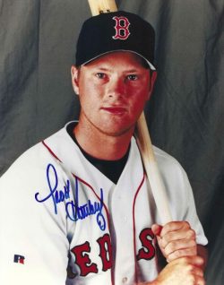 AUTOGRAPHED SCOTT HATTEBERG 8X10 Boston Red Sox photo
