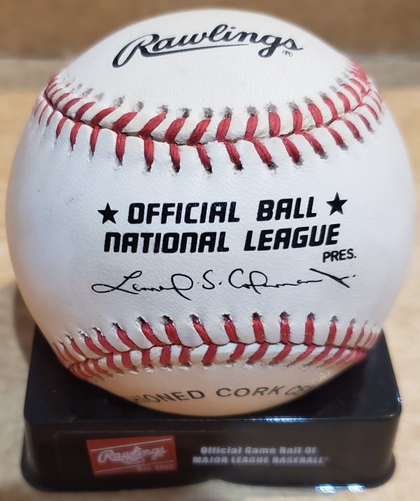 Autographed JOHN FRASCATORE Official National League Baseball - Image 2