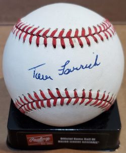 Autographed TOM FERRICK Official Rawlings Major League Baseball