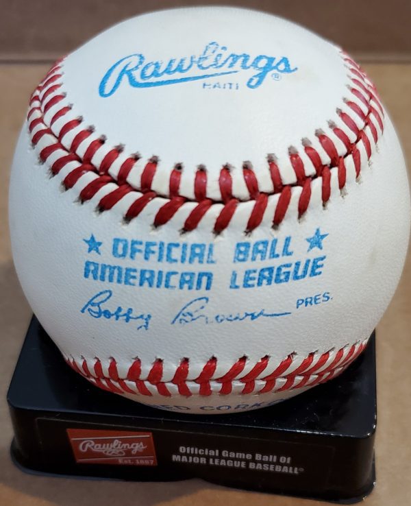 Autographed MONTY FARRIS Official Rawlings American League Baseball - Image 2