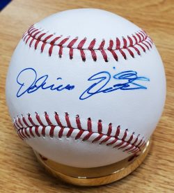 Autographed DELINO DESHIELDS Official Major League Baseball