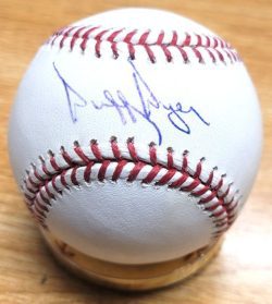 Autographed DUFFY DYER Official Major League Baseball